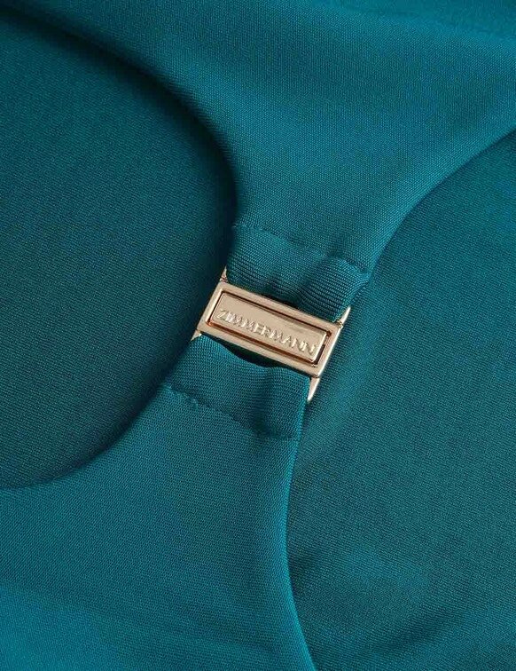 Asymetrické jerseyové šaty Luna v barvě teal online Asymetrické jerseyové šaty Luna v barvě teal online