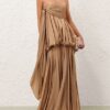 Šaty Alchemy Billow Maxi v barvě Champagne online Šaty Alchemy Billow Maxi v barvě Champagne online