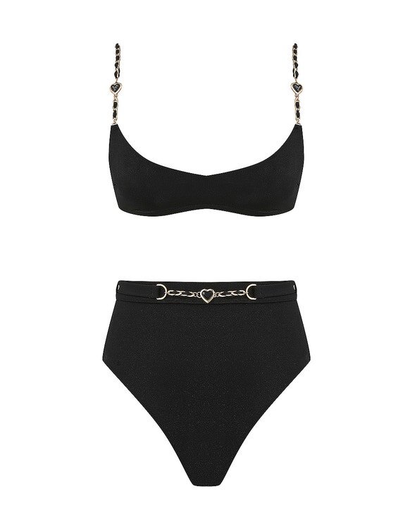 Bikiny Daylight Chain Scoop v černé barvě online Bikiny Daylight Chain Scoop v černé barvě online
