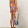 Bikiny Indra Studded Flower v barvě petrol online