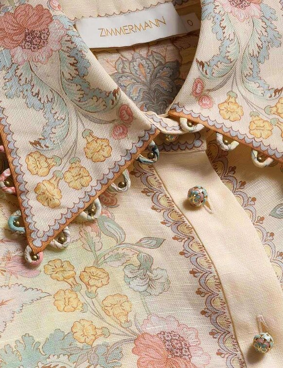 Blůza Rebellion s citronovým květinovým vzorem online Blůza Rebellion s citronovým květinovým vzorem online