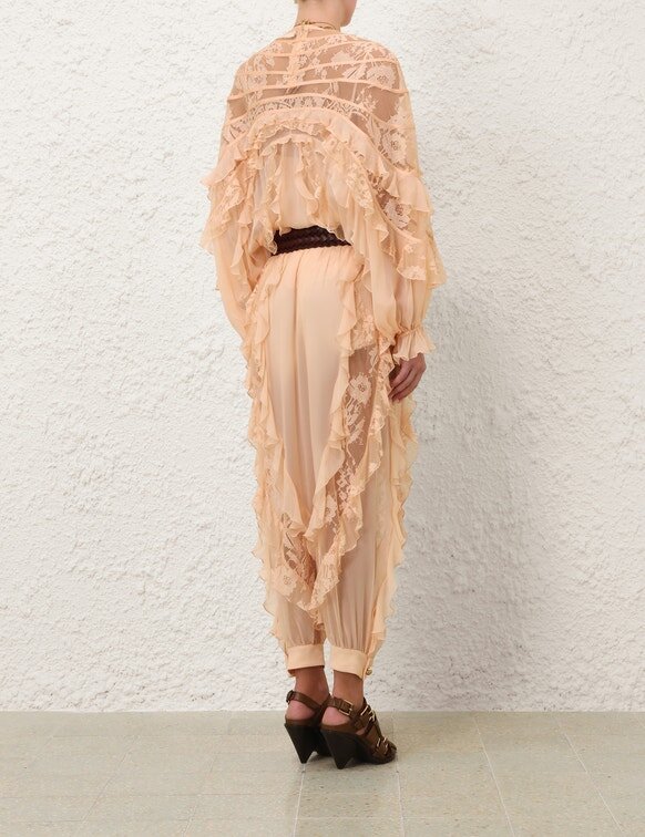 Blůza Rebellion Splice Billow v barvě Peach online Blůza Rebellion Splice Billow v barvě Peach online