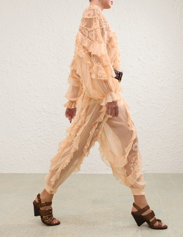 Blůza Rebellion Splice Billow v barvě Peach online Blůza Rebellion Splice Billow v barvě Peach online