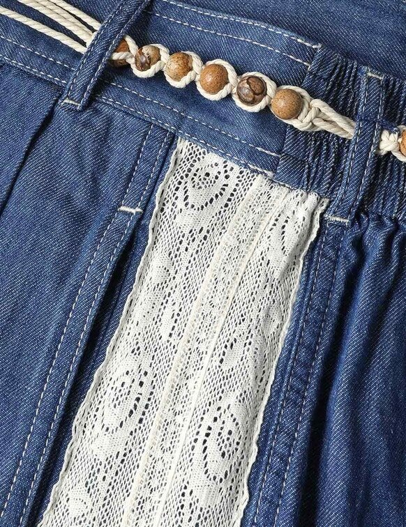 Džínové haremové kalhoty z džínsoviny Awaken v barvě Railway Blue online Džínové haremové kalhoty z džínsoviny Awaken v barvě Railway Blue online