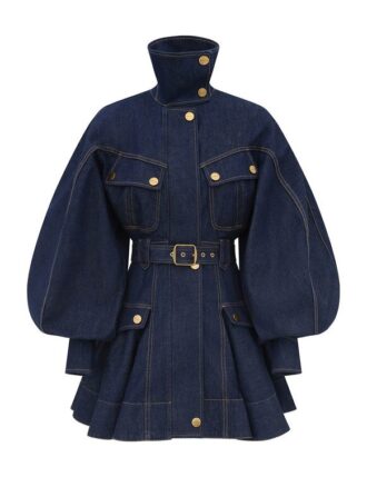 Džínové minišaty z džínsoviny Luna v barvě Harbour Blue online