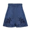 Džínové šortky Aster s výšivkou v barvě Railway Blue online Džínové šortky Aster s výšivkou v barvě Railway Blue online