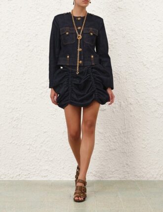 Džínsovina minisukně Rebellion v barvě Night Sky online