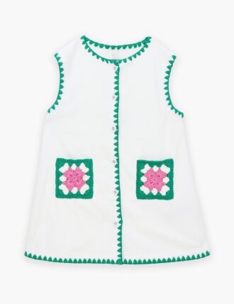 Dětské froté šaty Patience v barvě slonové kosti online