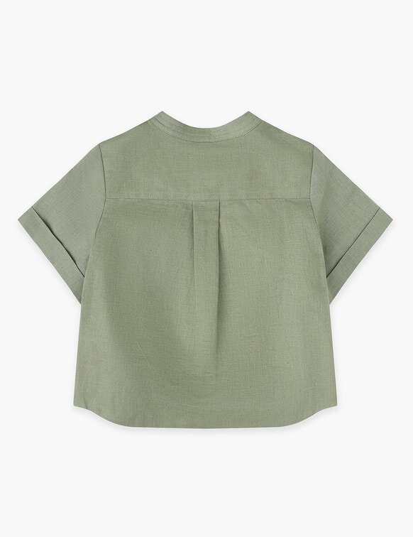 Dětská košile Indra s kapsami v barvě khaki online Dětská košile Indra s kapsami v barvě khaki online