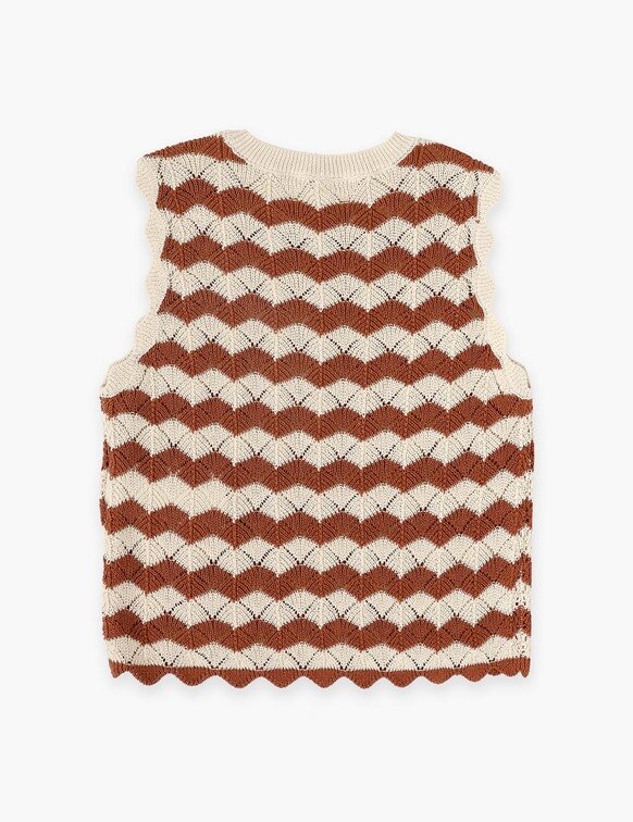 Dětská pletená topa Indra v barvě tan/ecru online Dětská pletená topa Indra v barvě tan/ecru online