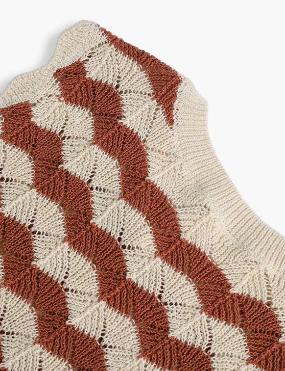 Dětská pletená topa Indra v barvě tan/ecru online Dětská pletená topa Indra v barvě tan/ecru online