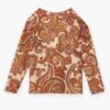 Dětský rashguard Patience v krémové a oranžové barvě s paisley vzorem online Dětský rashguard Patience v krémové a oranžové barvě s paisley vzorem online