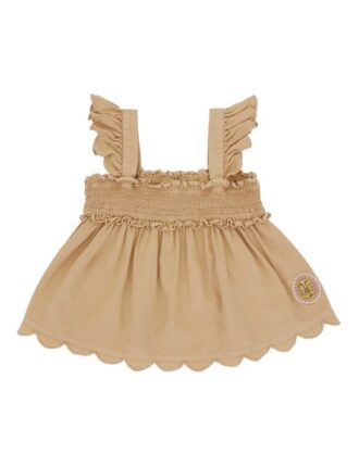 Dětská top z džínsoviny Daylight v barvě khaki online