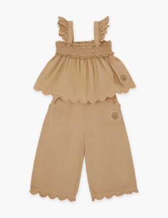 Dětská top z džínsoviny Daylight v barvě khaki online