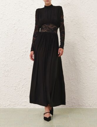 Černé drapované šaty Rebellion online