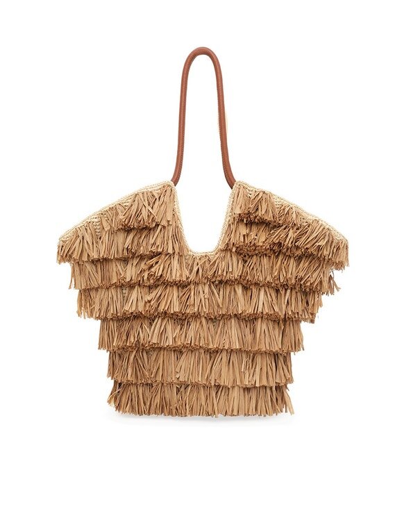 Goldentime Střední taška s třásněmi Hnědý pruh s třásněmi Online Goldentime Střední taška s třásněmi Hnědý pruh s třásněmi Online