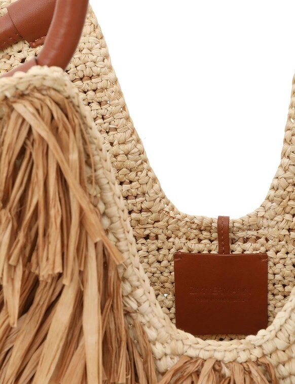 Goldentime Střední taška s třásněmi Hnědý pruh s třásněmi Online Goldentime Střední taška s třásněmi Hnědý pruh s třásněmi Online