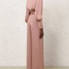 Hedvábné kalhoty Tuck v barvě Dusty Rose online