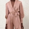 Hedvábný top s překříženým výstřihem v barvě Dusty Rose online Hedvábný top s překříženým výstřihem v barvě Dusty Rose online