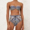 Kalhoty Wanderlust s vysokým pasem v barvě Tapestry Blue Multi online Kalhoty Wanderlust s vysokým pasem v barvě Tapestry Blue Multi online