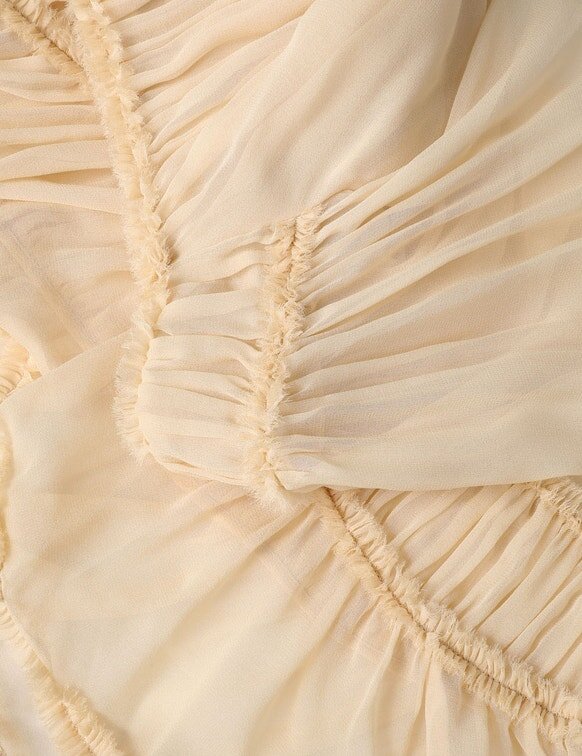 Košile Rebellion Fray Flutter v krémové barvě online Košile Rebellion Fray Flutter v krémové barvě online