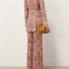 Košile Rebellion s mašlí v barvě Rust Floral online Košile Rebellion s mašlí v barvě Rust Floral online