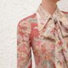 Košile Rebellion s mašlí v barvě Rust Floral online Košile Rebellion s mašlí v barvě Rust Floral online