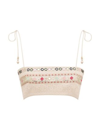 Krémový živůtek s astry