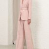 Lněný blejzr Alchemy s páskem v barvě Pink Chocolate Stripe online