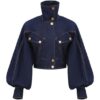 Luna Džínsovina Utility Bomber v barvě Harbour Blue online Luna Džínsovina Utility Bomber v barvě Harbour Blue online