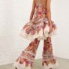 Luna Shirred Flare Kalhoty Multi Floral Online