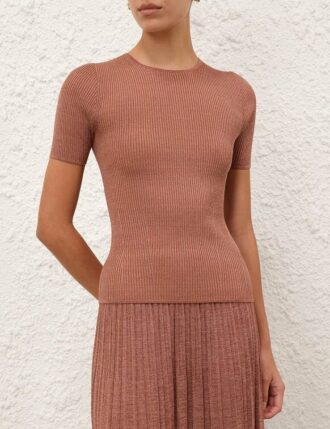 Metallické tričko Wanderlust v barvě Metallic Dusty Rose online Metallické tričko Wanderlust v barvě Metallic Dusty Rose online