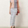 Midi sukně Rebellion Stripe v provedení Multi Stripe online Midi sukně Rebellion Stripe v provedení Multi Stripe online