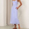 Plisovaná sukně s volánky Luna v barvě Dusty Pink online