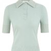 Polo tričko Rebellion s ozdobami v barvě mint online Polo tričko Rebellion s ozdobami v barvě mint online