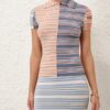 Polo tričko Rebellion Spliced Stripe v provedení Multi Stripe online