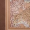 Potisknutý hedvábný šátek 70 v barvě Latte Leopard Online