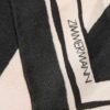 Potisknutý hedvábný šátek 90 Black Stripe Online
