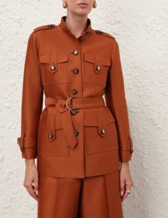 Praktická bunda Luna v barvě tmavého karamelu online Praktická bunda Luna v barvě tmavého karamelu online