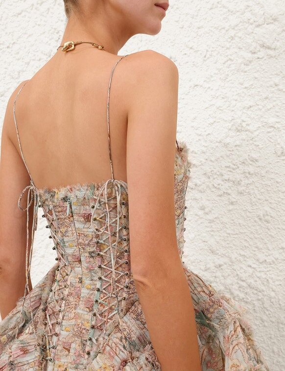 Rebellion Frayed Mini šaty v mintové květinové barvě online Rebellion Frayed Mini šaty v mintové květinové barvě online