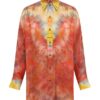 Saténová košile Alchemy Relaxed v barvě Ruby Tie Dye online Saténová košile Alchemy Relaxed v barvě Ruby Tie Dye online