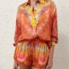 Saténová košile Alchemy Relaxed v barvě Ruby Tie Dye online Saténová košile Alchemy Relaxed v barvě Ruby Tie Dye online