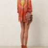 Saténová košile Alchemy Relaxed v barvě Ruby Tie Dye online Saténová košile Alchemy Relaxed v barvě Ruby Tie Dye online