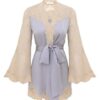 Saténový zavinovací top Luna v barvě Powder Blue online Saténový zavinovací top Luna v barvě Powder Blue online