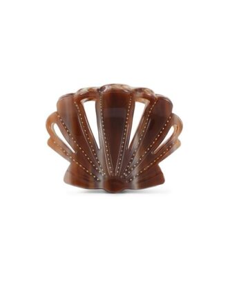 Spona ve tvaru mušle, hnědá Online Spona ve tvaru mušle, hnědá Online