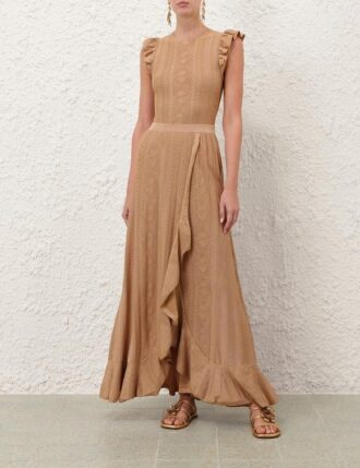 Sukně Aster Metallic Pointelle v metalické zlaté barvě online Sukně Aster Metallic Pointelle v metalické zlaté barvě online