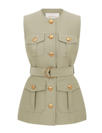 Vesta Luna z vlny a hedvábí v barvě palmy online